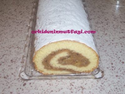 elmalı rulo kek