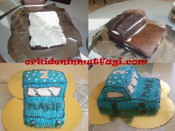 Araba Şeklinde Pasta