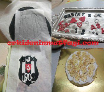 Besiktaş temalı pasta