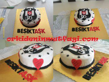 Besiktaş temalı pasta