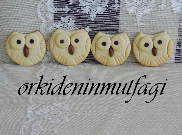 Baykuş Şeklinde Kurabiye Tarifi