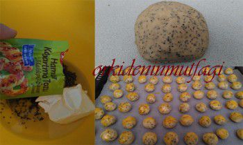 çörekotlu misket kurabiye