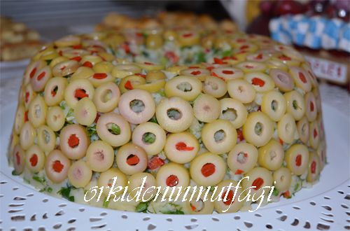 yeşil zeytinli patates